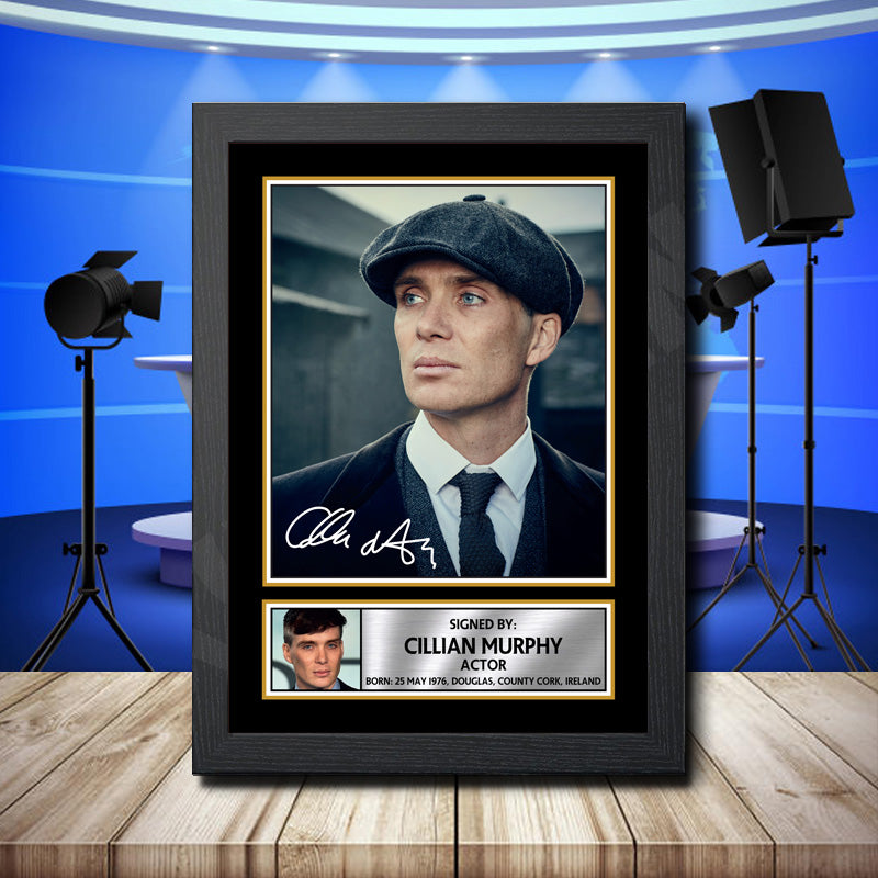 Peaky Blinders Cillian Murphy 1 Printed Signature Television Star Poster Print Framed Wall Art Gift β Peaky Blinders Cillian Murphy 1 Printed Signature Television Star Poster Print