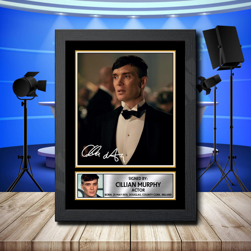 Peaky Blinders Cillian Murphy 2 Printed Signature Television Star Poster Print Framed Wall Art Gift β Peaky Blinders Cillian Murphy 2 Printed Signature Television Star Poster Print