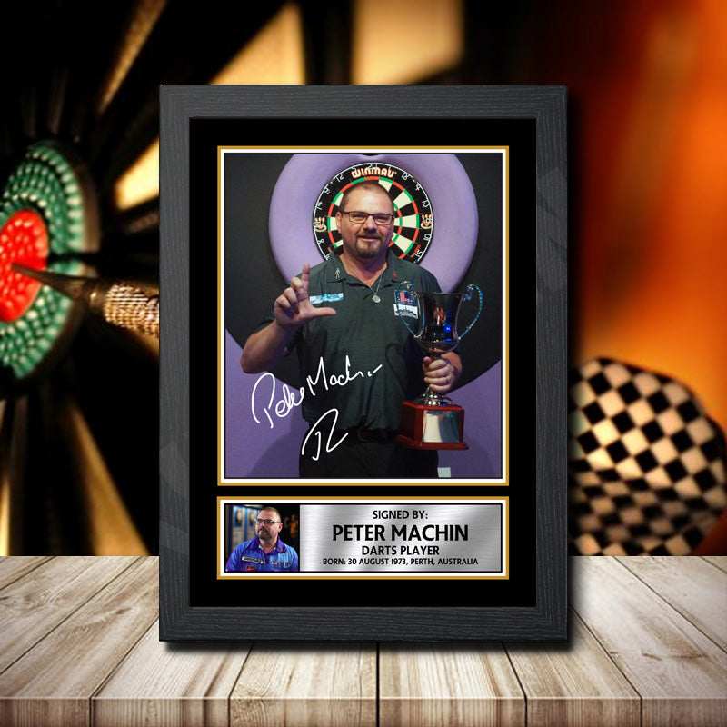 Peter Machin Printed Signature Darts Star Poster Print Framed Wall Art Gift – Peter Machin Printed Signature Darts Star Poster Print