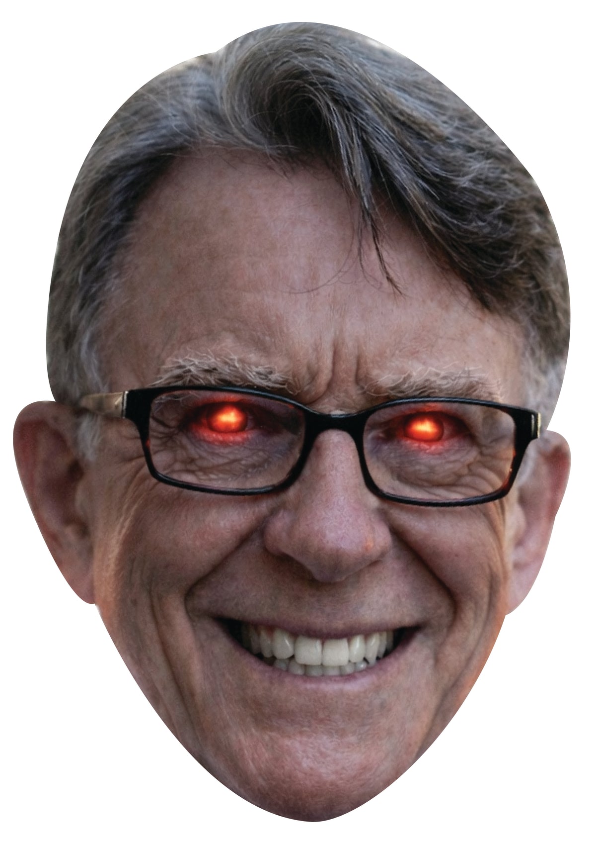 Peter Mandelson Evil Face Mask – Horror Style Celebrity Card Face Mask – Halloween, Fancy Dress, Parties, Events & Photo Booth Fun