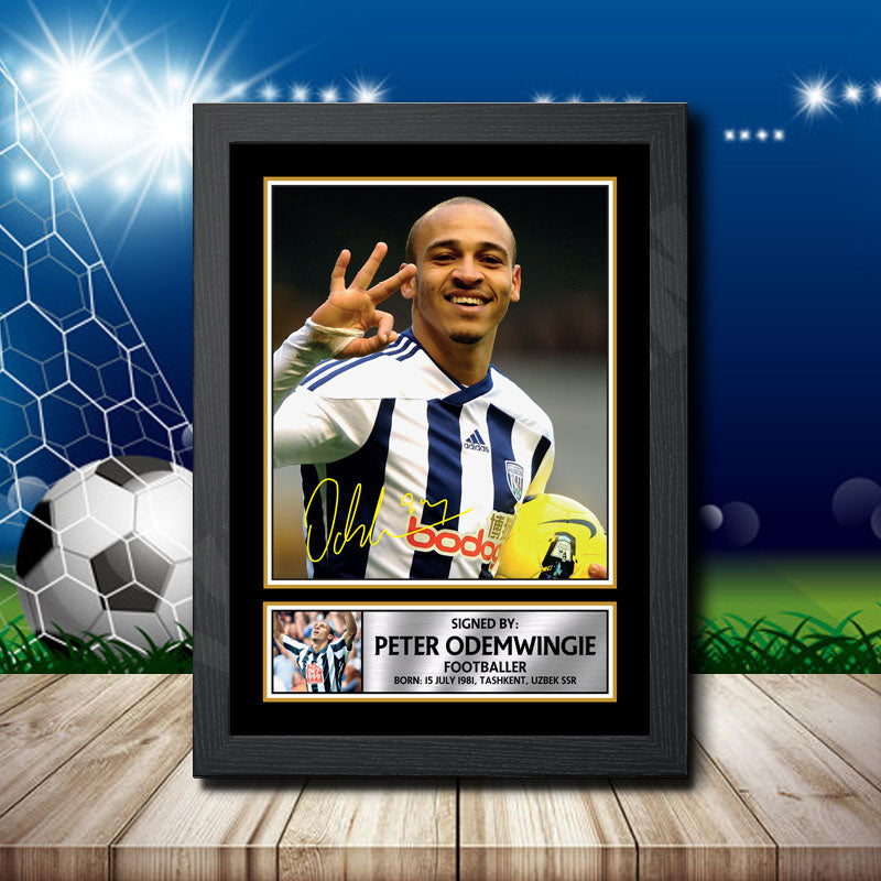Peter Odemwingie 2 Printed Signature Footballers Star Poster Print Framed Wall Art Gift – Peter Odemwingie 2 Printed Signature Footballers Star Poster Print