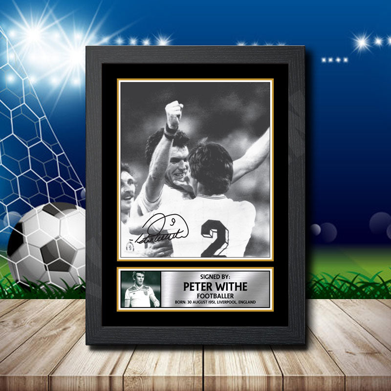 Peter Withe 2 Printed Signature Footballers Star Poster Print Framed Wall Art Gift β Peter Withe 2 Printed Signature Footballers Star Poster Print