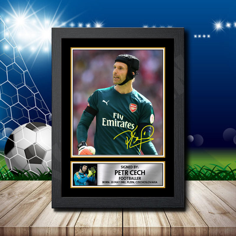 Petr Cech 2 Printed Signature Footballers Star Poster Print Framed Wall Art Gift – Petr Cech 2 Printed Signature Footballers Star Poster Print