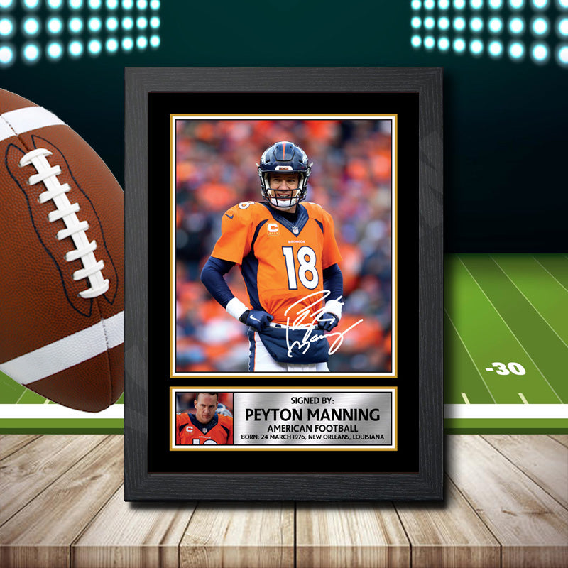 Peyton Manning 2 – Printed Signature NFL Star Print – Peyton Manning 2