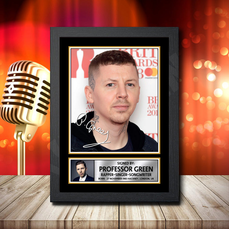 Professor Green 1 – Printed Signature Music Star Print – Professor Green 1
