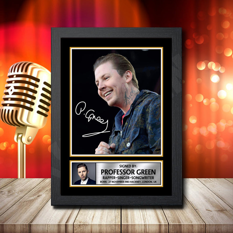 Professor Green 2 – Printed Signature Music Star Print – Professor Green 2