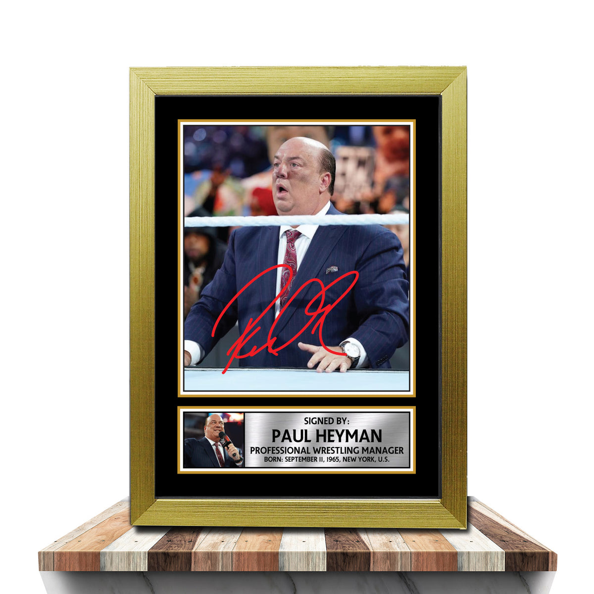 Paul Heyman M1054 Wrestling Printed Signature Poster Print Gift
