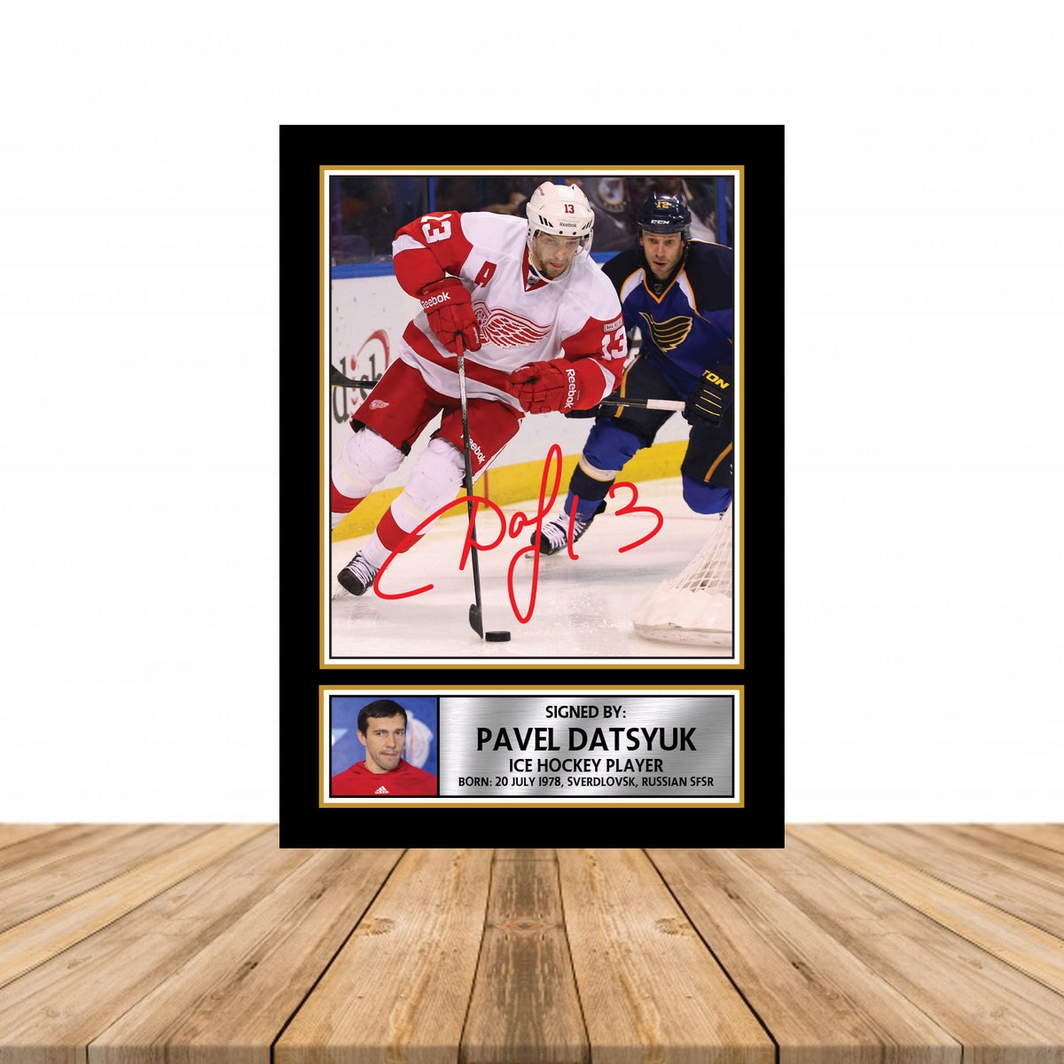 Pavel Datsyuk 2 Ice Hockey Printed Signature Poster Print Gift
