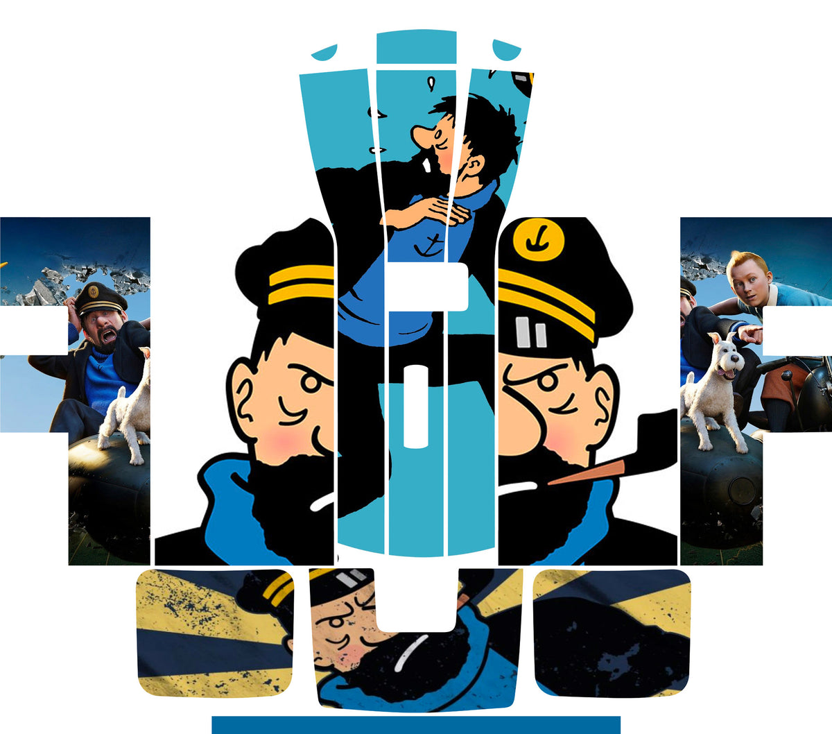 Perfect Draft Maxi Skin - Tintin Captain Haddock - Vinyl Sticker