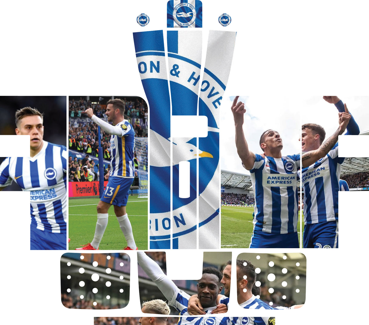 Perfect Draft Maxi Skin - Brighton And Hove Albion - Vinyl Sticker