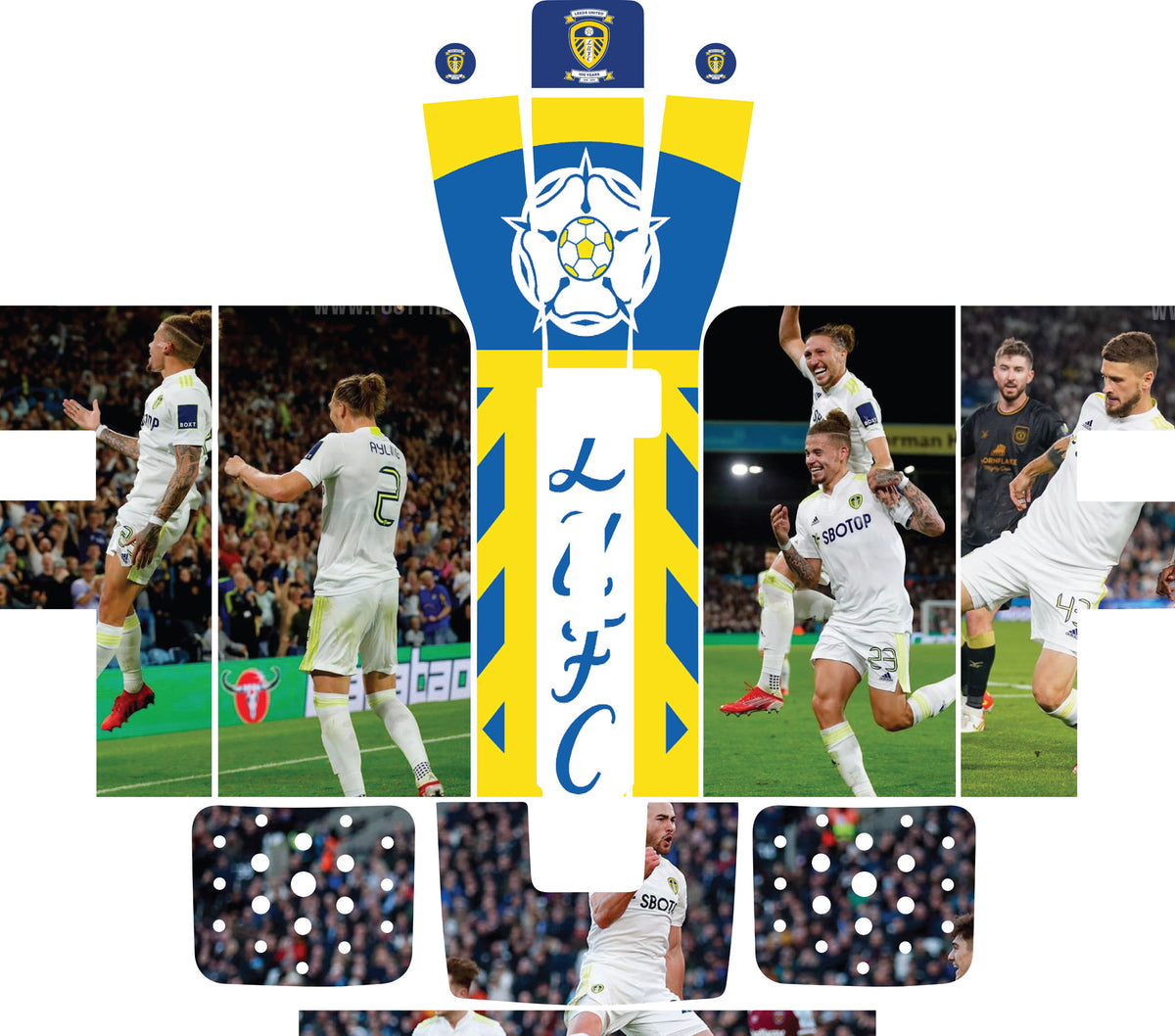 Perfect Draft Maxi Skin - Leeds United - Sticker