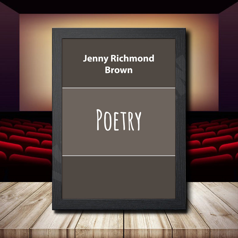 Poetry Printed Signature Movie Star Poster Print Framed Wall Art Gift – Poetry Printed Signature Movie Star Poster Print