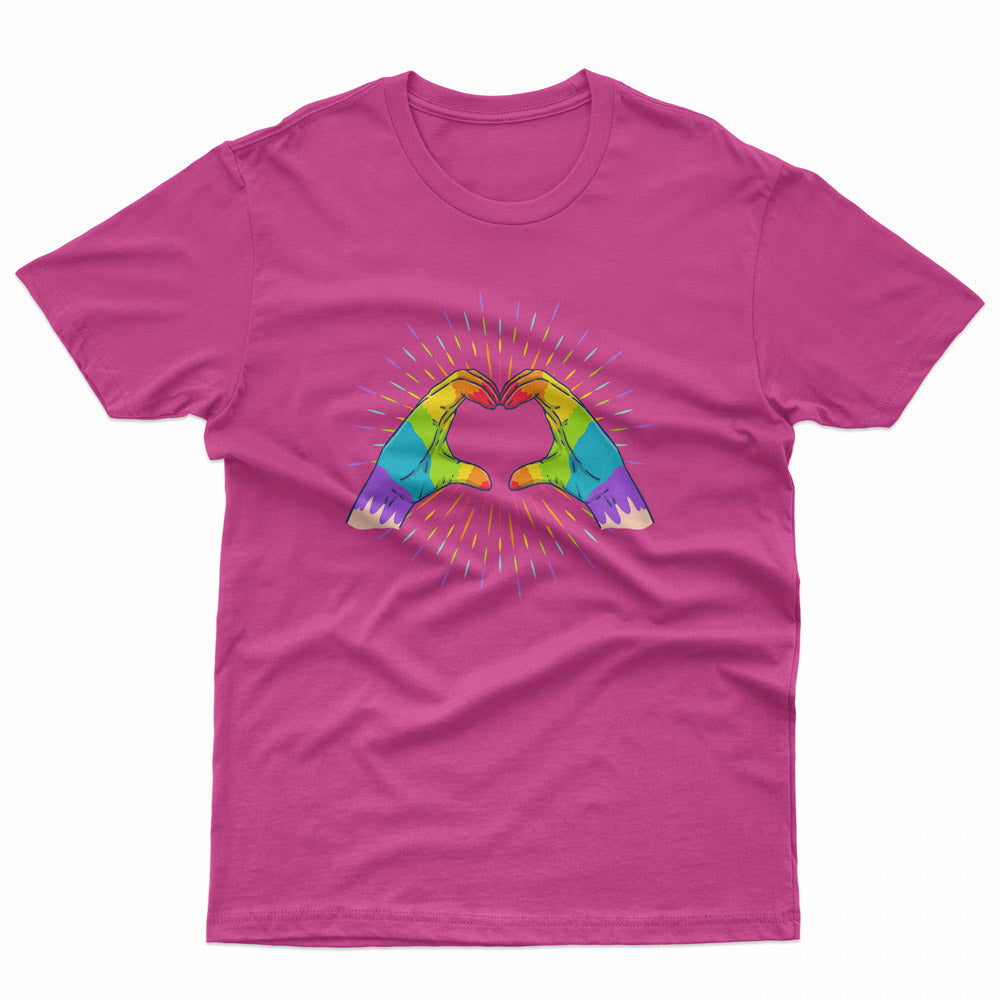 Pride Heart Hands LGBT Gay Lesbian Tee
