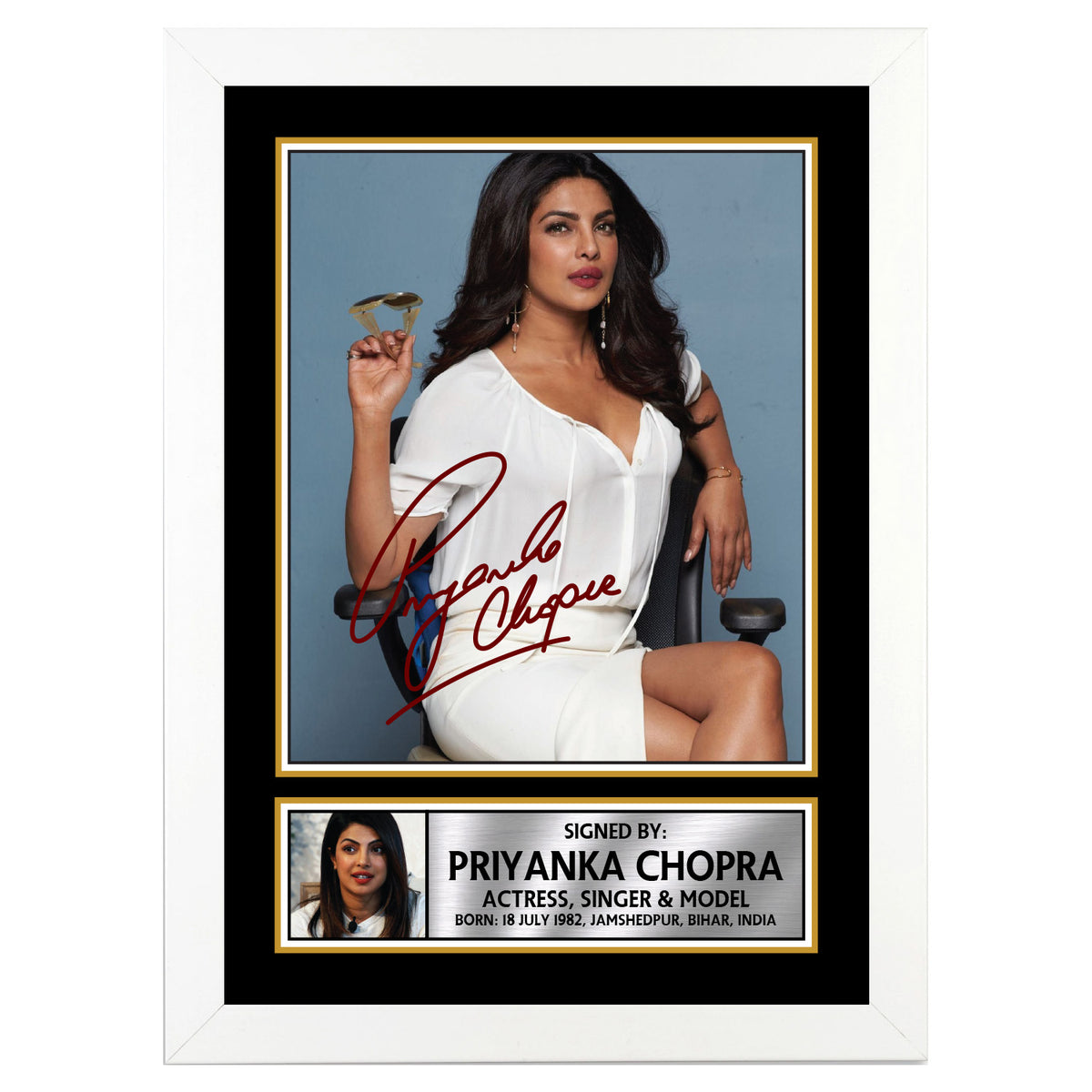 Priyanka Chopra M359 Bollywood Printed Signature Poster Print Gift
