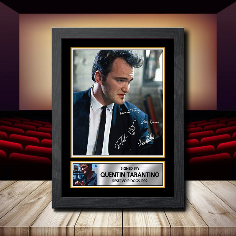 Quentin Tarantino Reservoir Dogs 1992 Printed Signature Movie Star Poster Print Framed Wall Art Gift β Quentin Tarantino Reservoir Dogs 1992 Printed Signature Movie Star Poster Print