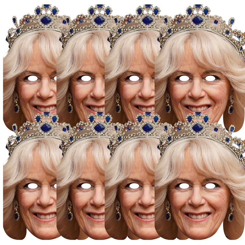 10 x pack of Queen Camilla Consort Coronation Face Masks