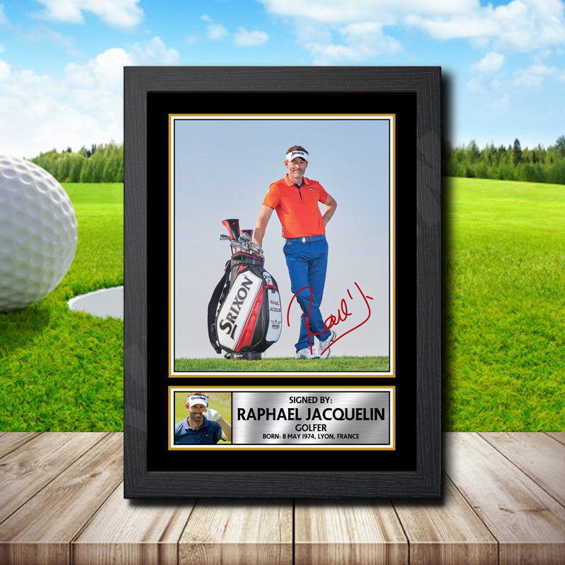 Raphael Jacquelin Printed Signature Golfer Star Poster Print Framed Wall Art Gift – Raphael Jacquelin Printed Signature Golfer Star Poster Print