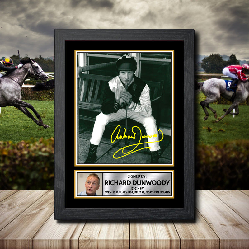 Richard Dunwoody 2 Printed Signature Horse-Racing Star Poster Print Framed Wall Art Gift – Richard Dunwoody 2 Printed Signature Horse-Racing Star Poster Print