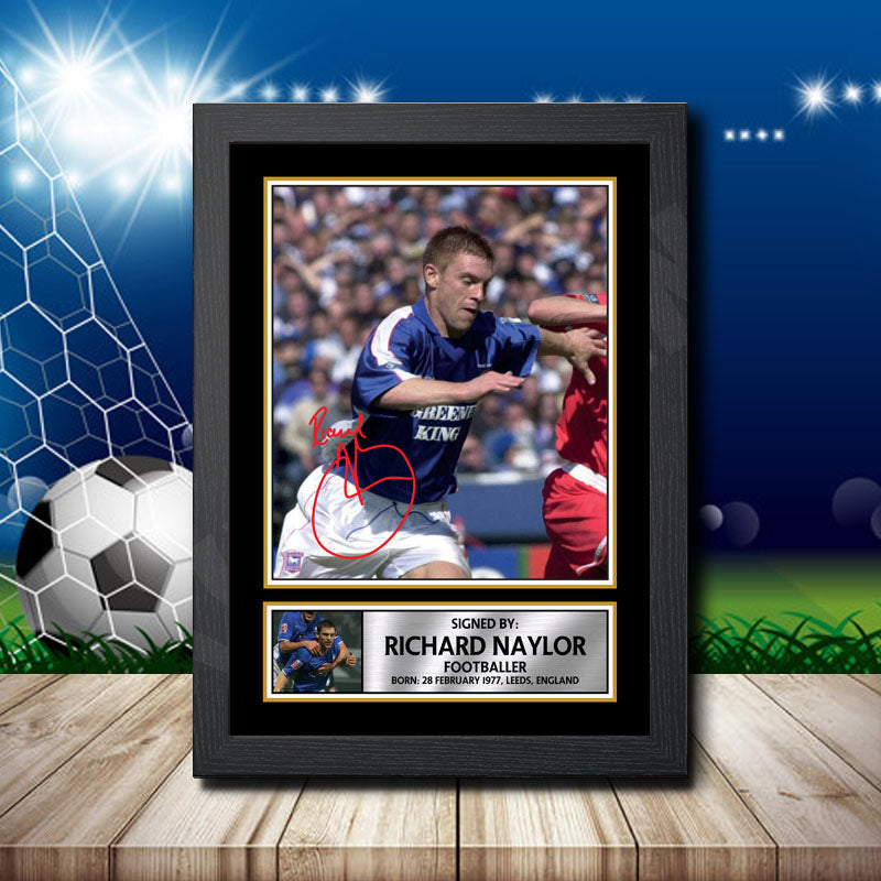 Richard Naylor Printed Signature Footballers Star Poster Print Framed Wall Art Gift – Richard Naylor Printed Signature Footballers Star Poster Print