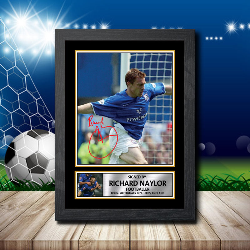 Richard Naylor 2 Printed Signature Footballers Star Poster Print Framed Wall Art Gift – Richard Naylor 2 Printed Signature Footballers Star Poster Print