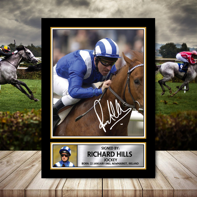 Richard Hills 2 Printed Signature Horse-Racing Star Poster Print Framed Wall Art Gift – Richard Hills 2 Printed Signature Horse-Racing Star Poster Print