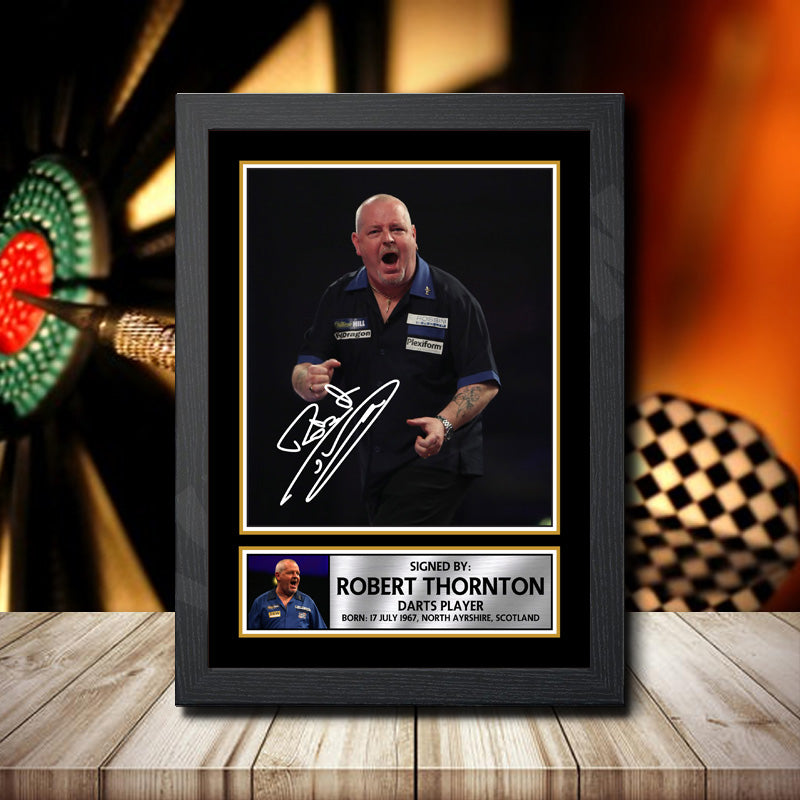 Robert Thornton Printed Signature Darts Star Poster Print Framed Wall Art Gift – Robert Thornton Printed Signature Darts Star Poster Print