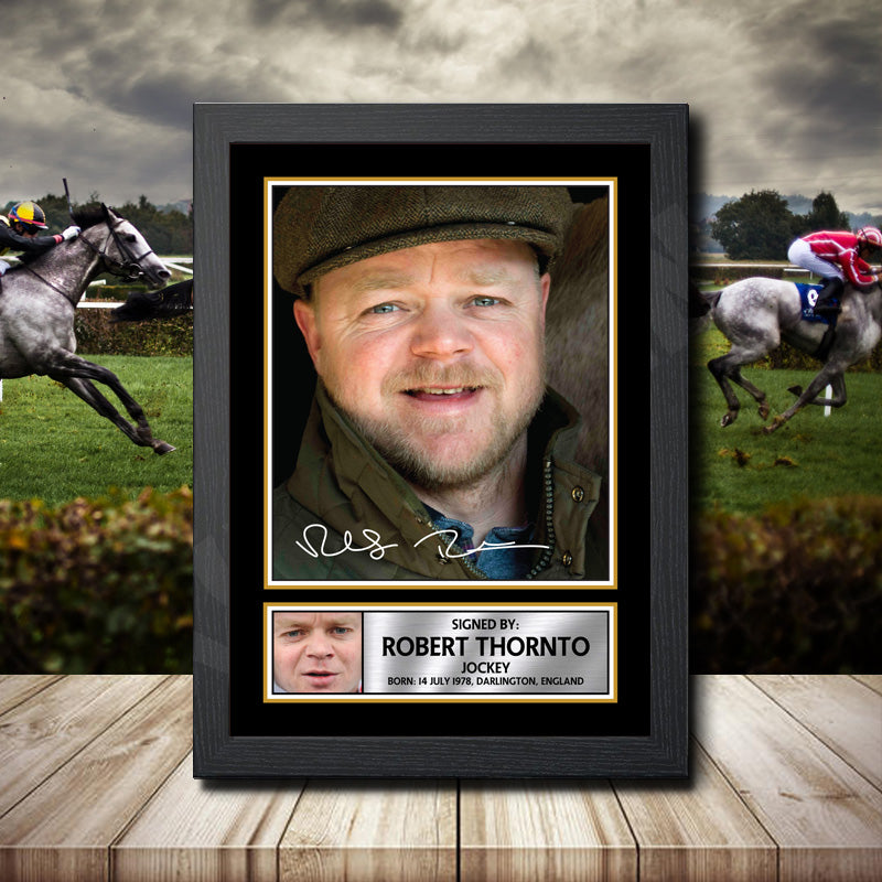 Robert Thornton 3 Printed Signature Horse-Racing Star Poster Print Framed Wall Art Gift – Robert Thornton 3 Printed Signature Horse-Racing Star Poster Print