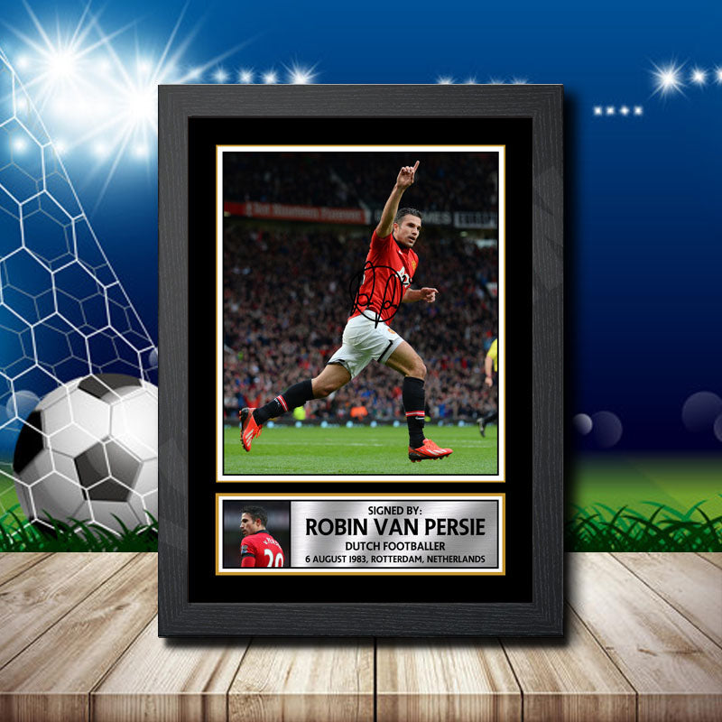 Robin Van Persie 1 Printed Signature Footballers Star Poster Print Framed Wall Art Gift β Robin Van Persie 1 Printed Signature Footballers Star Poster Print