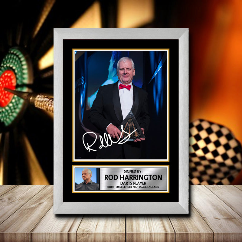 Rod Harrington Printed Signature Darts Star Poster Print Framed Wall Art Gift β Rod Harrington Printed Signature Darts Star Poster Print