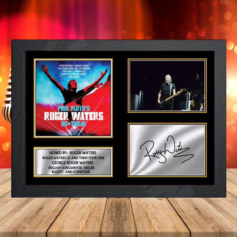 Roger Waters Us And Them Tour 2018 – Printed Signature Music-Landscape Star Print – Roger Waters Us And Them Tour 2018