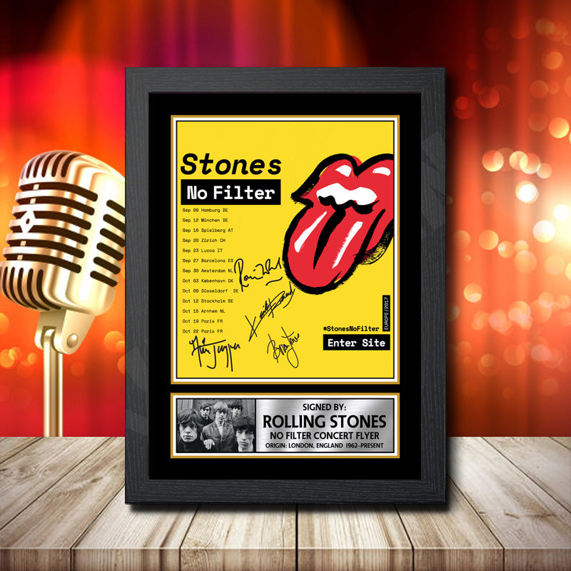 Rolling Stones 1 – Printed Signature Music Star Print – Rolling Stones 1