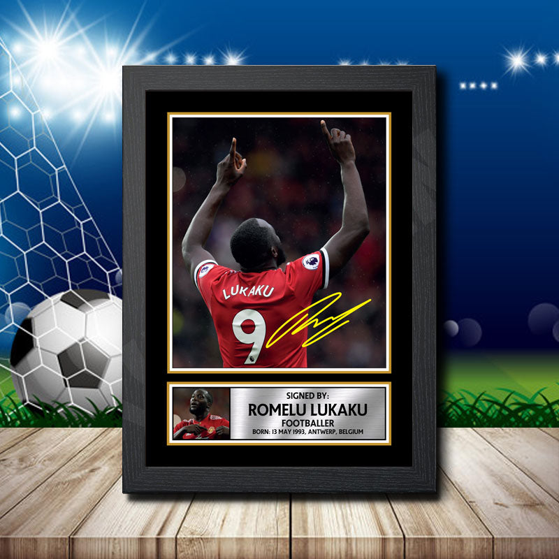 Romelu Lukaku 2 Printed Signature Footballers Star Poster Print Framed Wall Art Gift – Romelu Lukaku 2 Printed Signature Footballers Star Poster Print