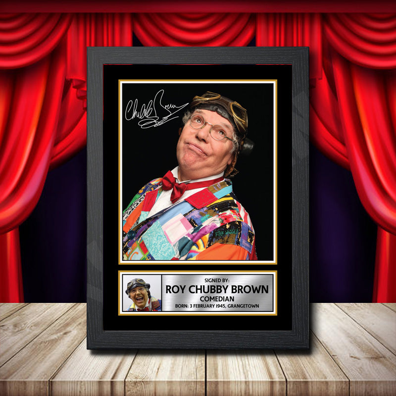Roy Chubby Brown 2 Printed Signature Comedy Star Poster Print Framed Wall Art Gift – Roy Chubby Brown 2 Printed Signature Comedy Star Poster Print