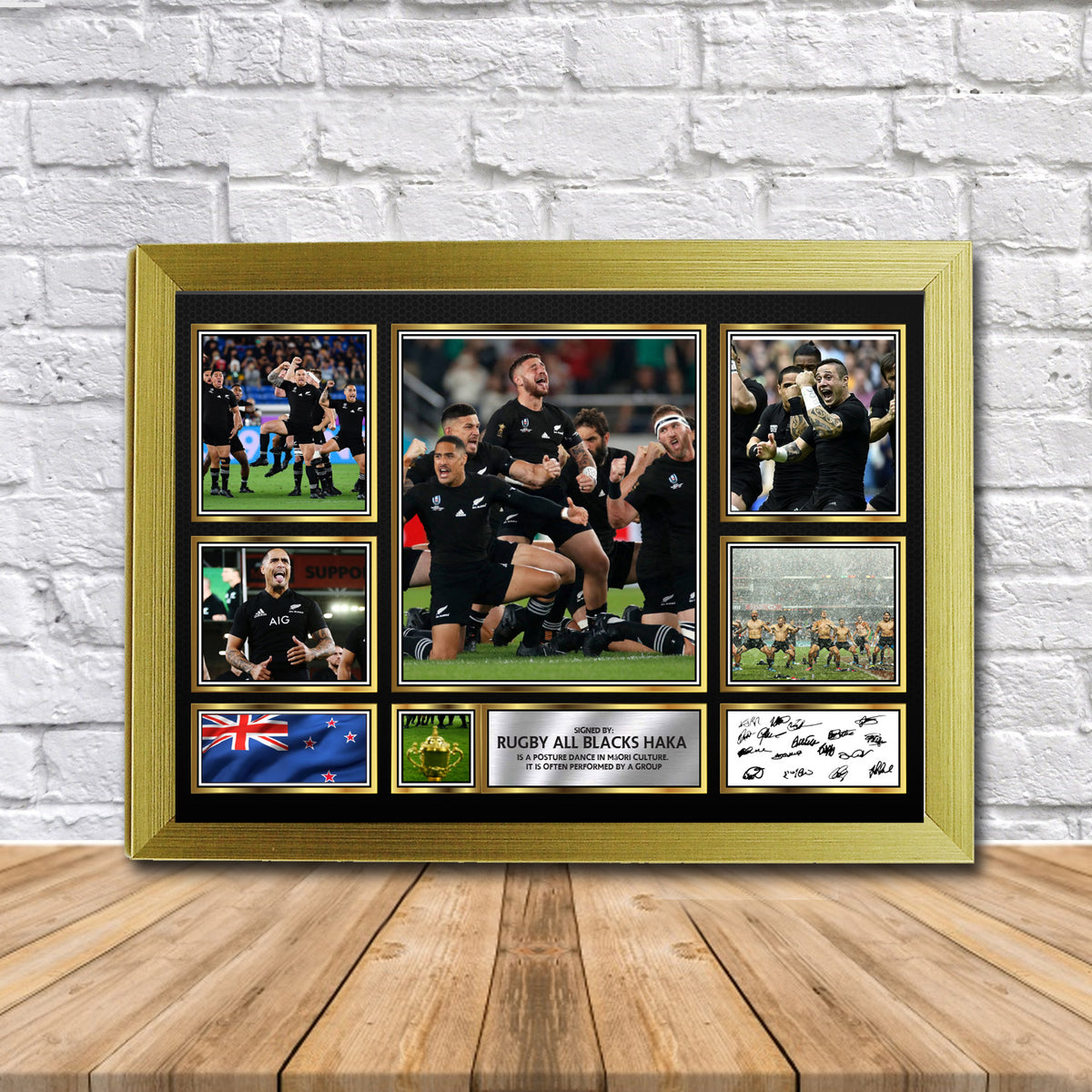 Rugby All Blacks Haka Gift Framed Printed Signature Star Poster Print Wall Art Gift β Rugby All Blacks Haka Gift Framed Printed Signature Star Poster Print Wall Art