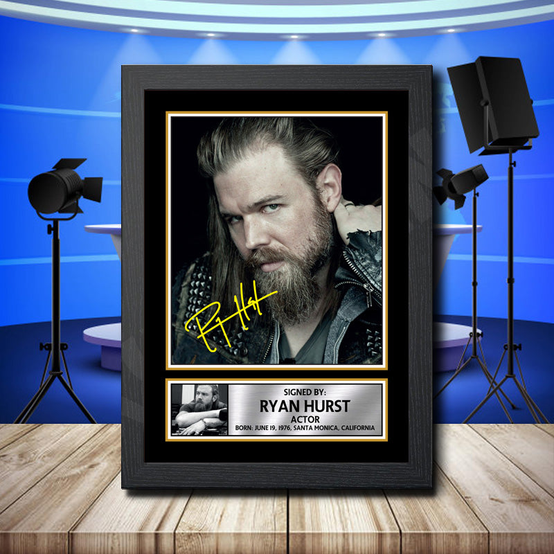 Ryan Hurst 2 Printed Signature Television Star Poster Print Framed Wall Art Gift – Ryan Hurst 2 Printed Signature Television Star Poster Print