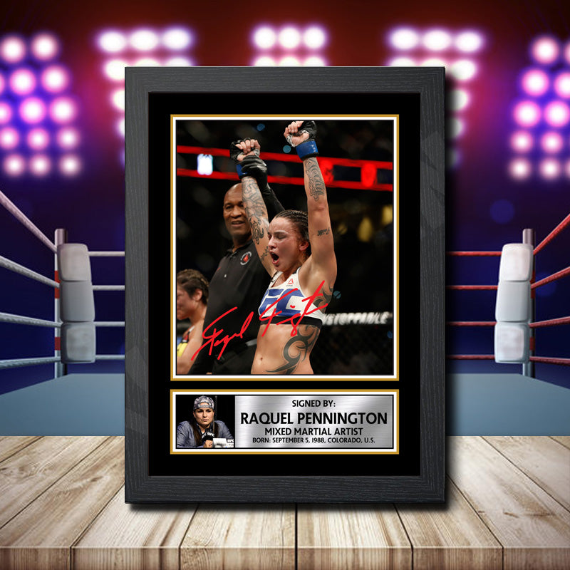 Raquel Pennington Printed Signature Ufc Star Poster Print Framed Wall Art Gift – Raquel Pennington Printed Signature Ufc Star Poster Print