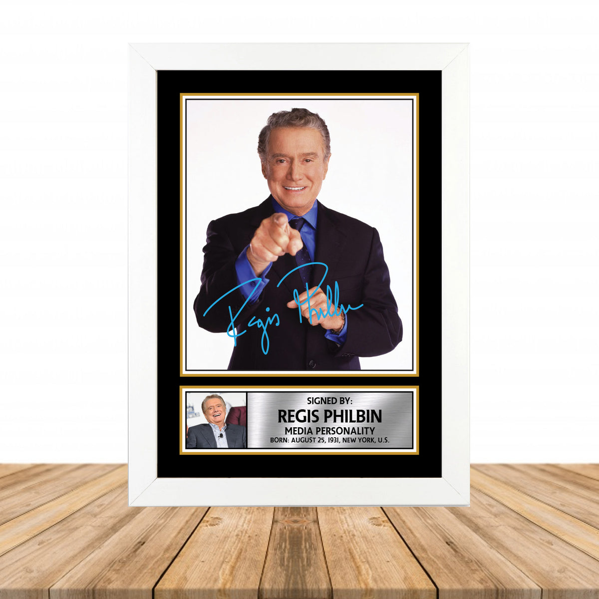Regis Philbin M910 Television Printed Signature Poster Print Gift