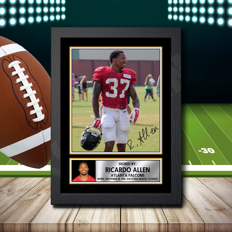 Ricardo Allen 1 – Printed Signature NFL Star Print – Ricardo Allen 1