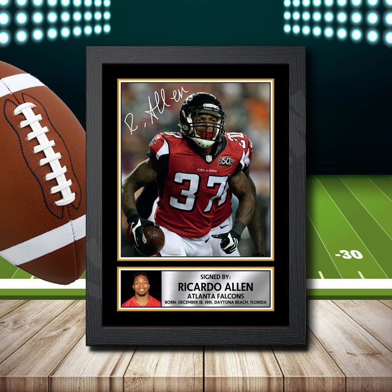 Ricardo Allen 2 – Printed Signature NFL Star Print – Ricardo Allen 2