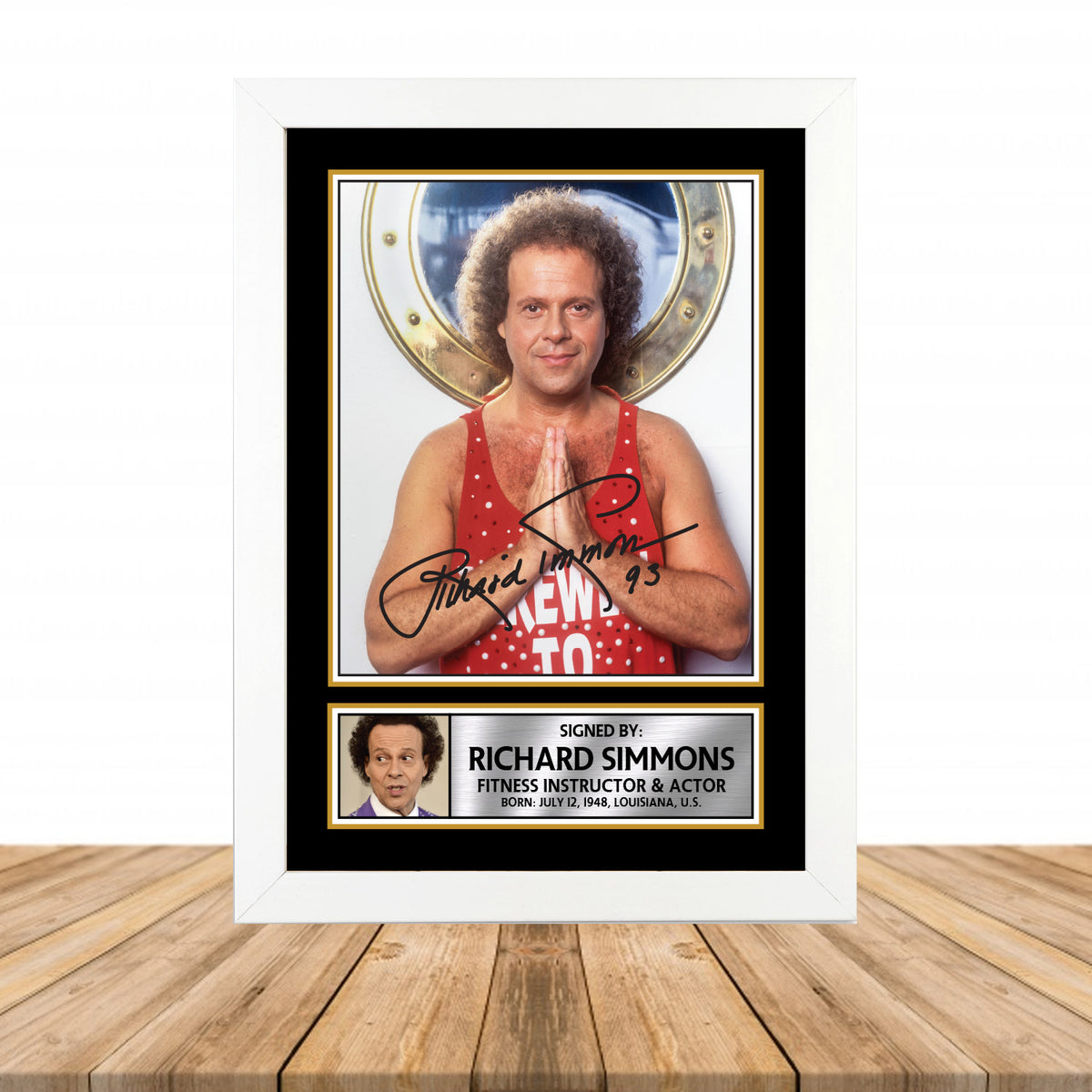 Richard Simmons M912 Television Printed Signature Poster Print Gift
