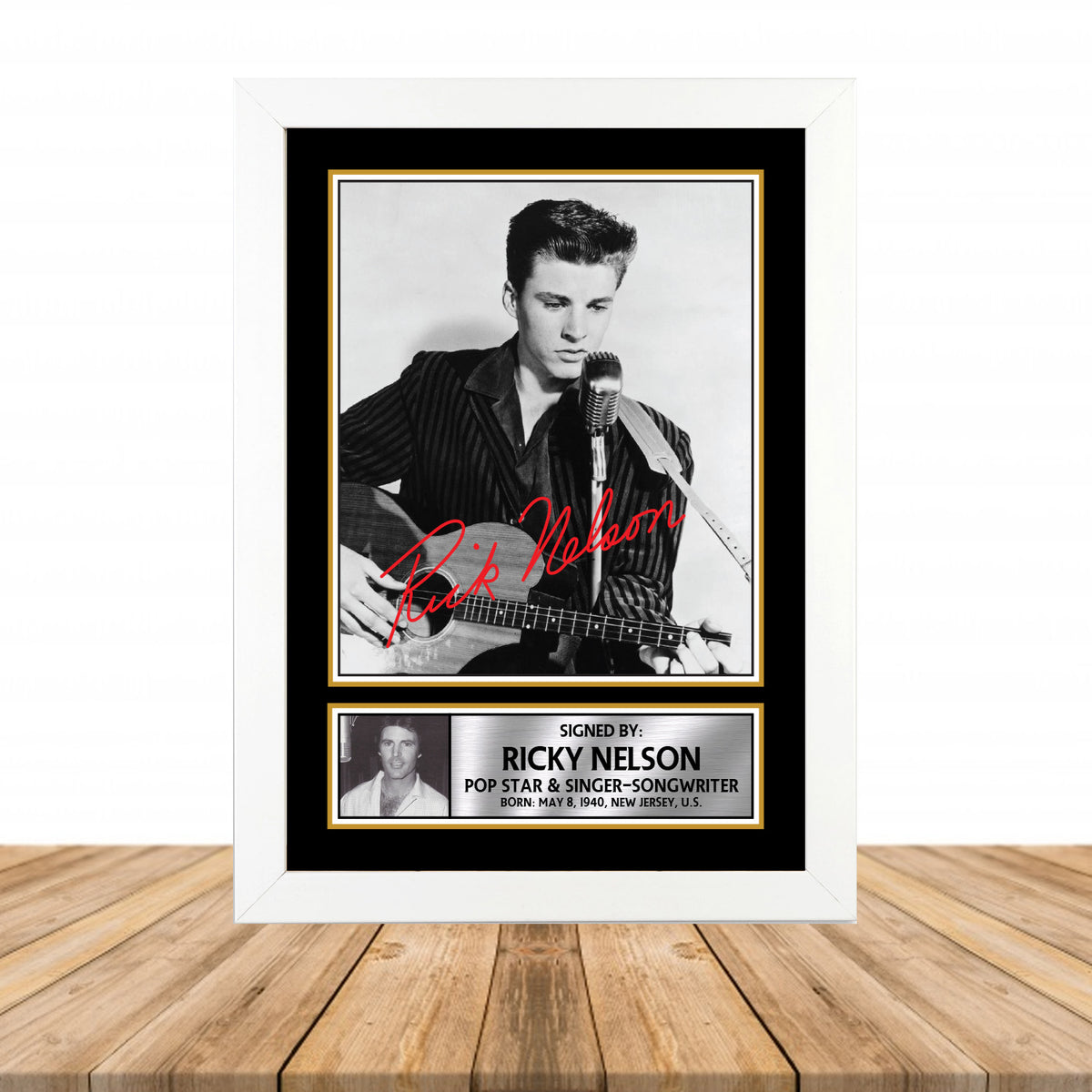 Ricky Nelson M914 Television Printed Signature Poster Print Gift