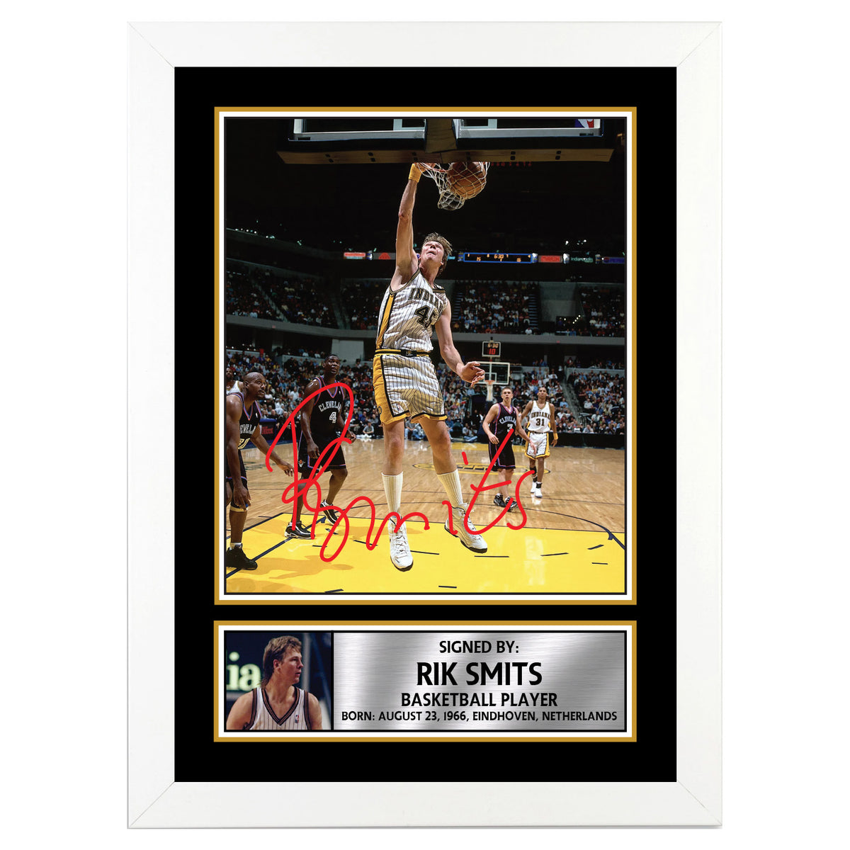 Rik Smits M093 Basketball Player Printed Signature Poster Print Gift