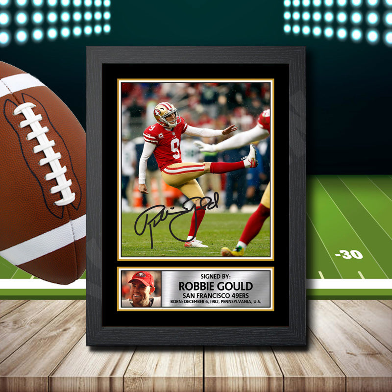Robbie Gould – Printed Signature NFL Star Print – Robbie Gould