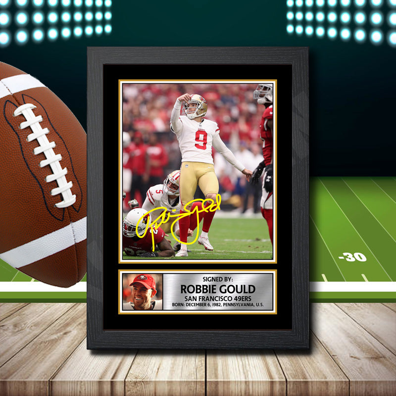 Robbie Gould 2 – Printed Signature NFL Star Print – Robbie Gould 2