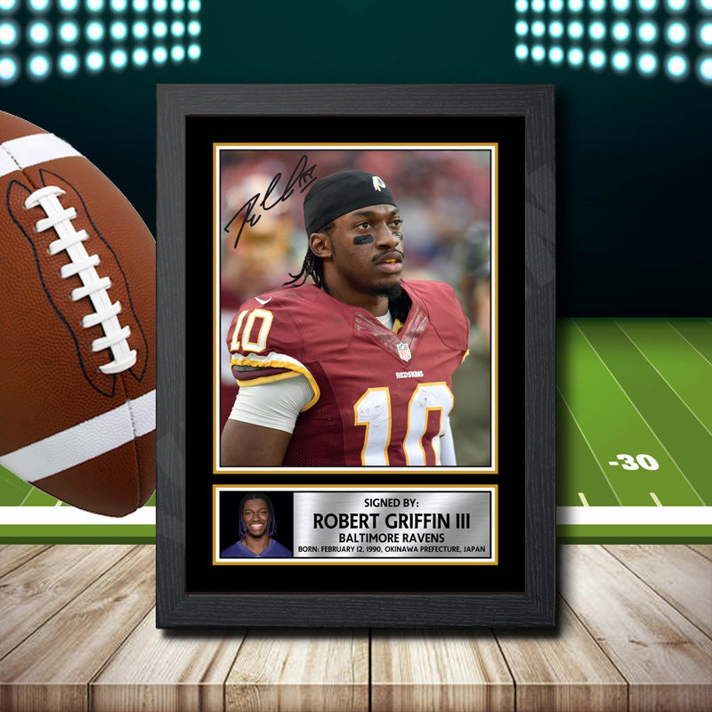 Robert Griffin Iii 1 – Printed Signature NFL Star Print – Robert Griffin Iii 1