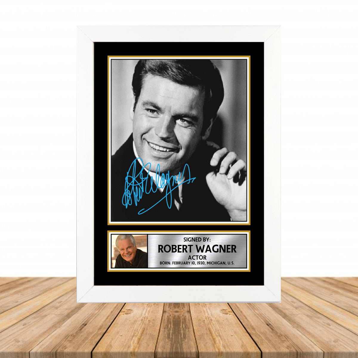 Robert Wagner M920 Television Printed Signature Poster Print Gift