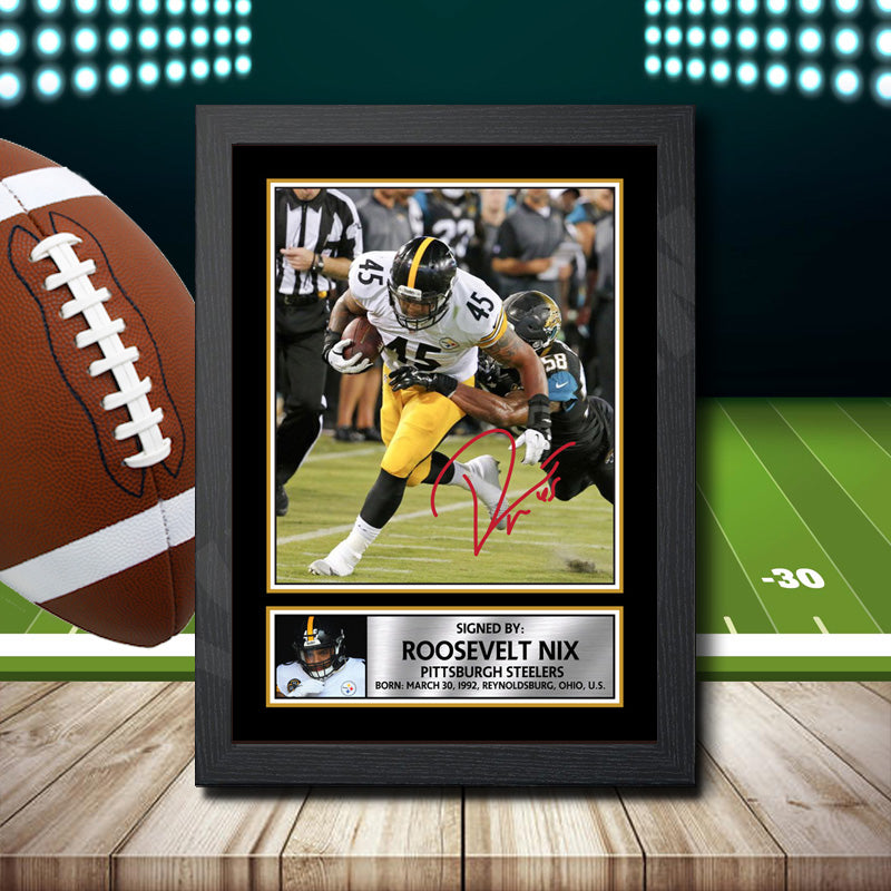 Roosevelt Nix – Printed Signature NFL Star Print – Roosevelt Nix