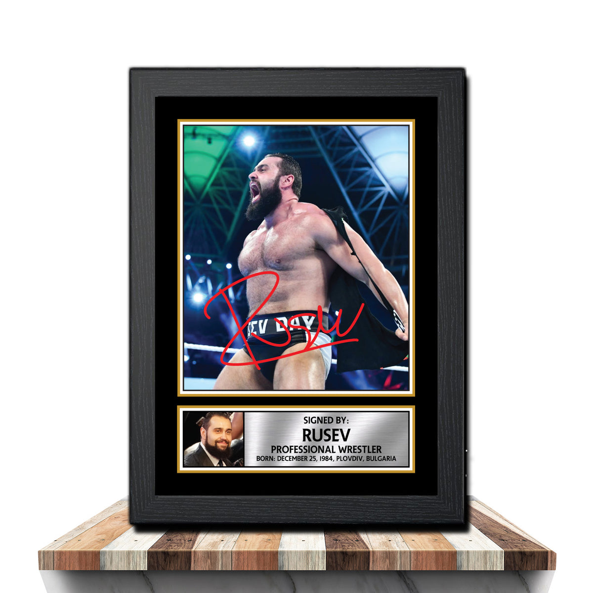 Rusev M1066 Wrestling Printed Signature Poster Print Gift