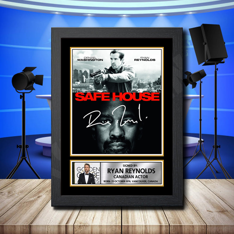 Ryan Reynolds 2 Printed Signature Television Star Poster Print Framed Wall Art Gift – Ryan Reynolds 2 Printed Signature Television Star Poster Print