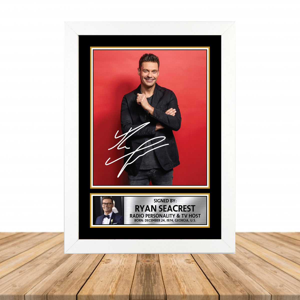 Ryan Seacrest M926 Television Printed Signature Poster Print Gift